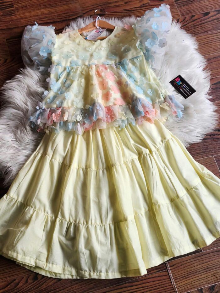 creamy dress