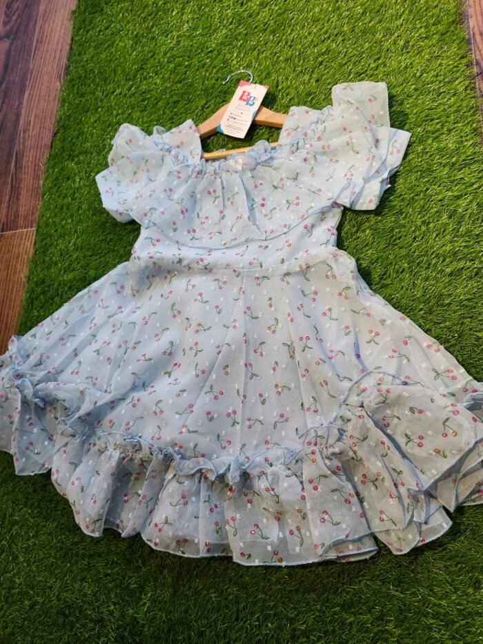 Buttercup Yellow Dragonfly Tiered Frock