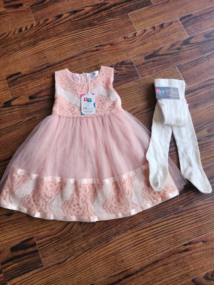 Forest Green Floral Outfit with Lace Vest